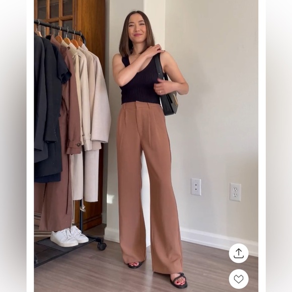 Abercrombie & Fitch Pants - Abercrombie & Fitch Sloane Tailored Wide Leg Pants size S short